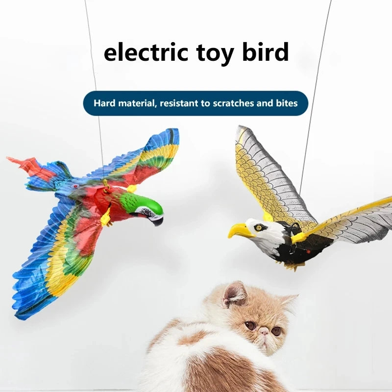 Simulation Bird Cat Toy Funny Self-Hey Hanging Door Automatic Scratch Rope Cat Stick Eagle Cat Interactive Toy Cat Supplies