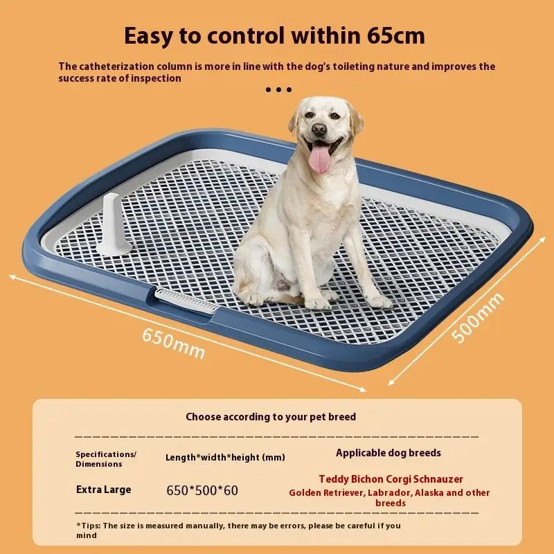 Dog Potty Training Toilet, Plastic Dog Pee Pad Holder with Removable Net, Reusable Dog Potty Trainer Dog Toilet Tray for Pets Up