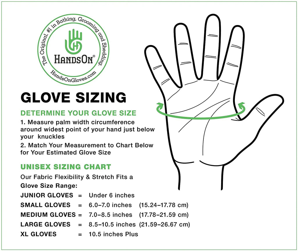 Pet Grooming Gloves - Shedding, Bathing, & Daily Grooming Gloves - Gentle Brush for Cats, Dogs, and Horses, Black Large