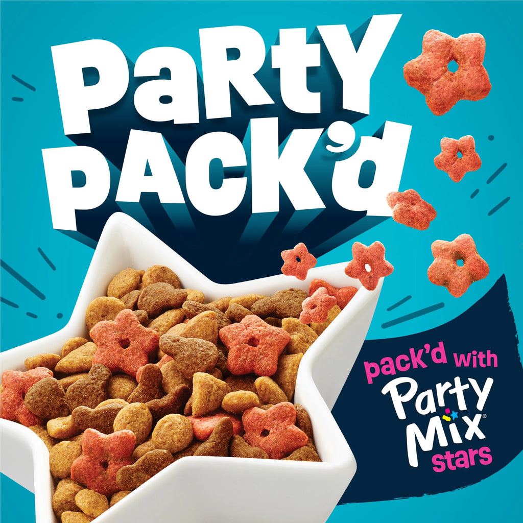 Purina  Party Pack’D with Flavors of Chicken, Liver and Turkey Crunchy Dry Cat Food, 3 Lb.
