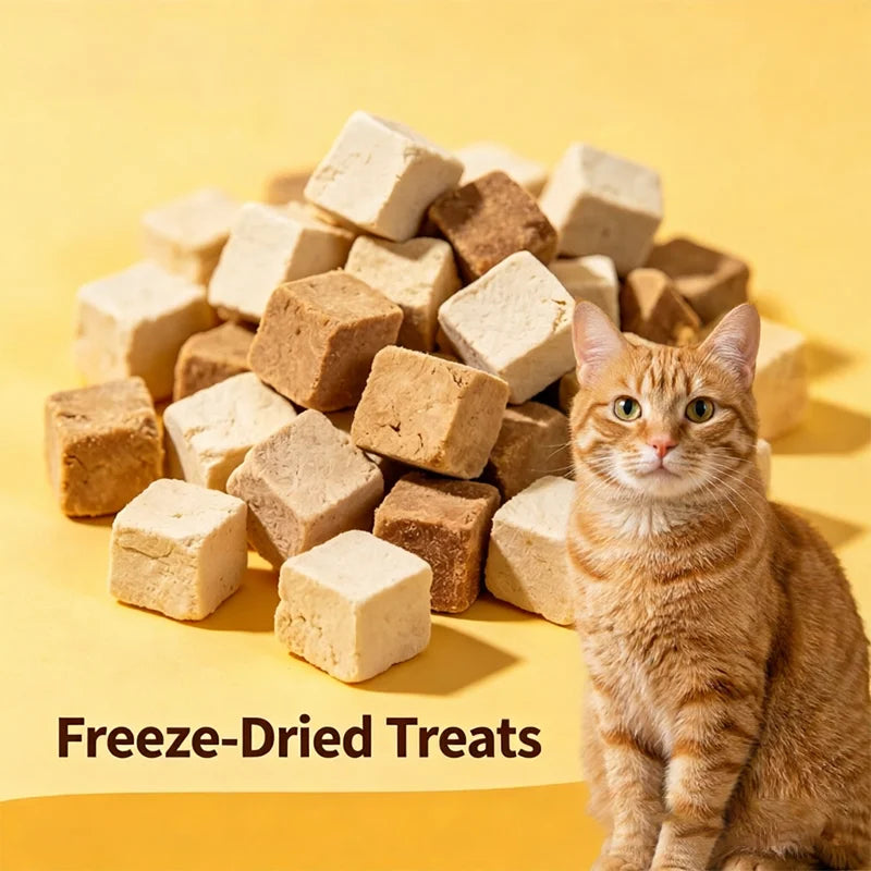 Premium High-Protein Freeze-Dried Cat Food with Tuna Flavor for Optimal Nutrition