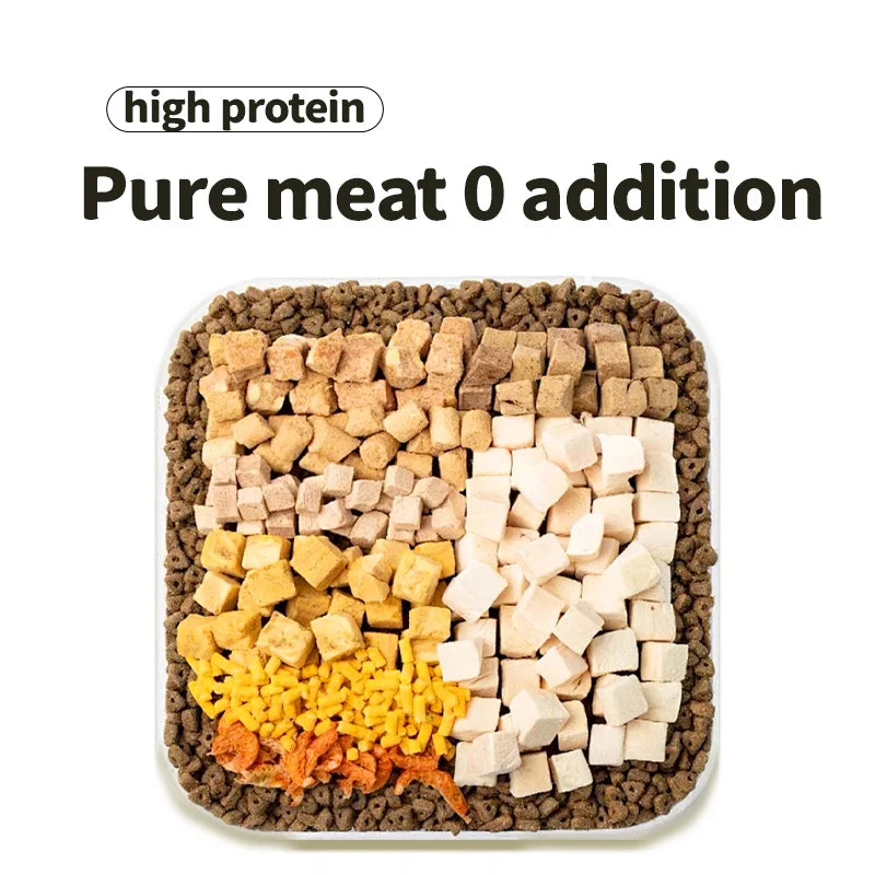 Premium High-Protein Freeze-Dried Cat Food with Tuna Flavor for Optimal Nutrition