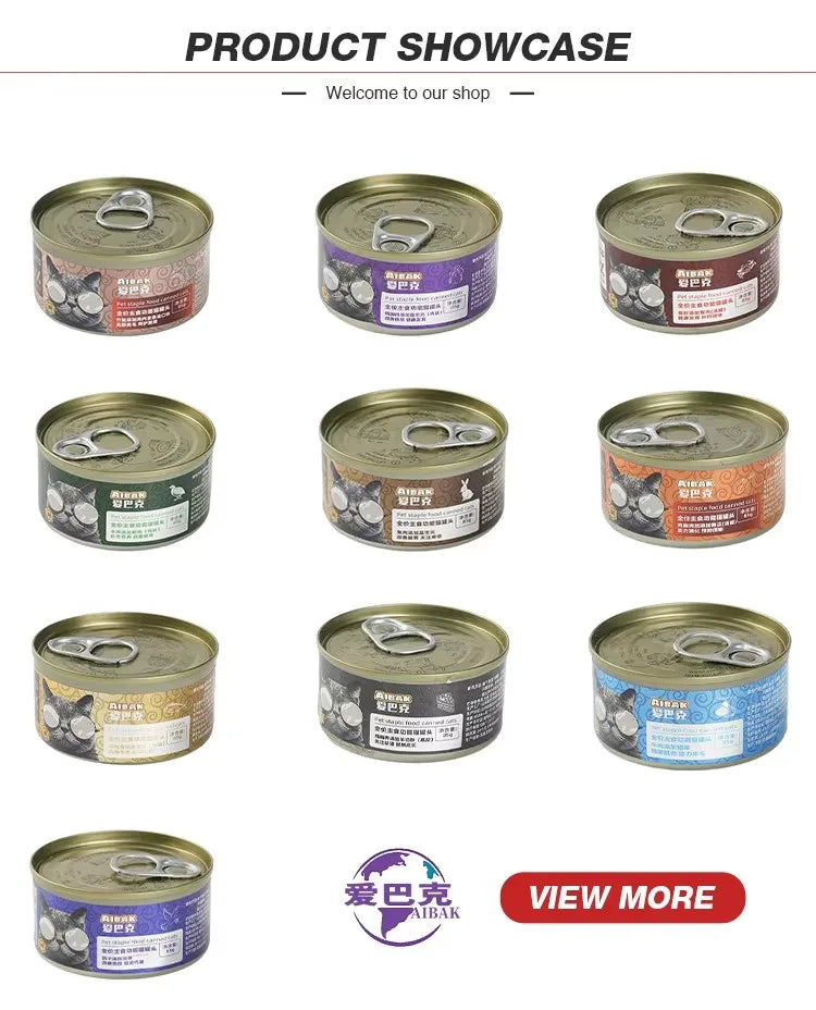 Canned Chicken and Salmon Wet Cat Food Treats by MEAT&SOUP, 85g