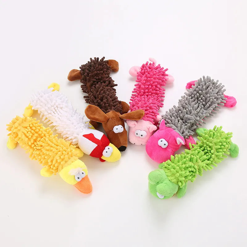 toys dog toys for aggressive chewers chewy dog toys tough dog toys Cute Plush Duck Sound Toy Stuffed Squeaky Animal Squeak Dog Toy Cleaning Tooth Dog Chew Rope Toys indestructible dog toys indestructible dog 