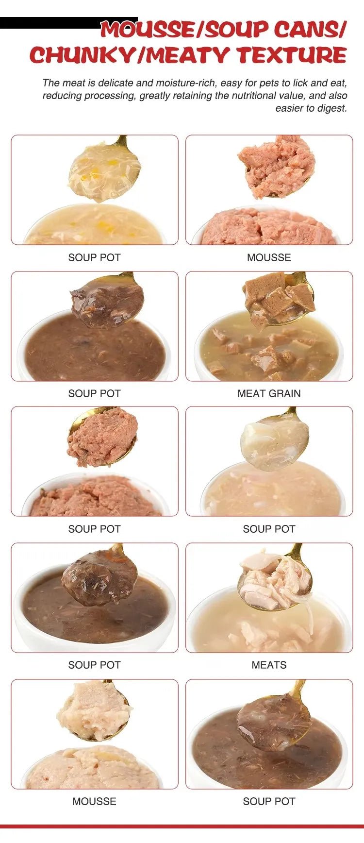 Canned Chicken and Salmon Wet Cat Food Treats by MEAT&SOUP, 85g