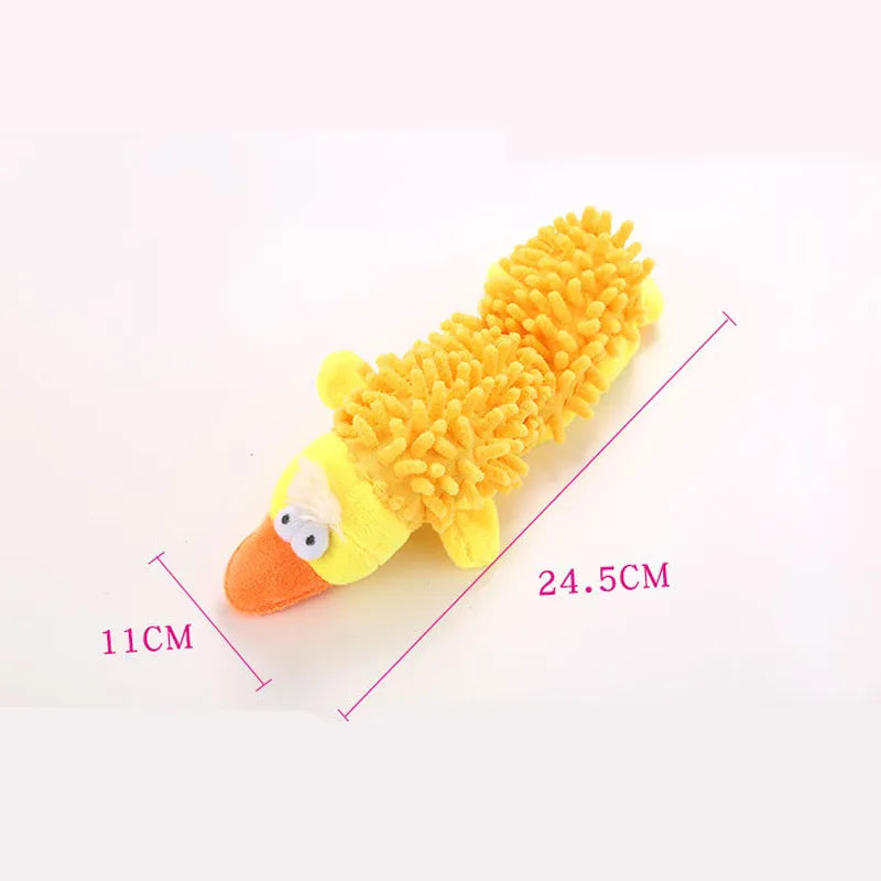 toys dog toys for aggressive chewers chewy dog toys tough dog toys Cute Plush Duck Sound Toy Stuffed Squeaky Animal Squeak Dog Toy Cleaning Tooth Dog Chew Rope Toys indestructible dog toys indestructible dog 