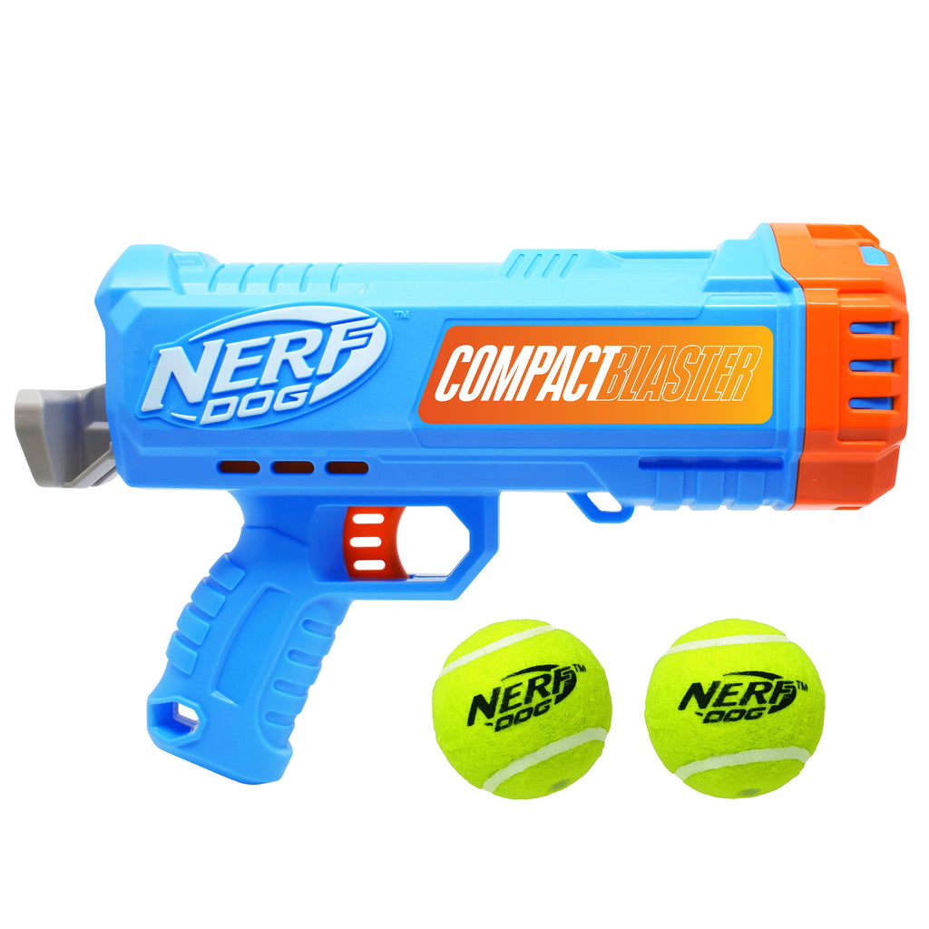 Compact Blaster Tennis Ball Launcher for Dogs with 2 Balls, 12 Inch
