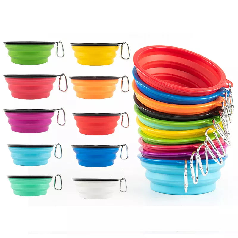 Collapsible dog bowl, Collapsing dog bowl,