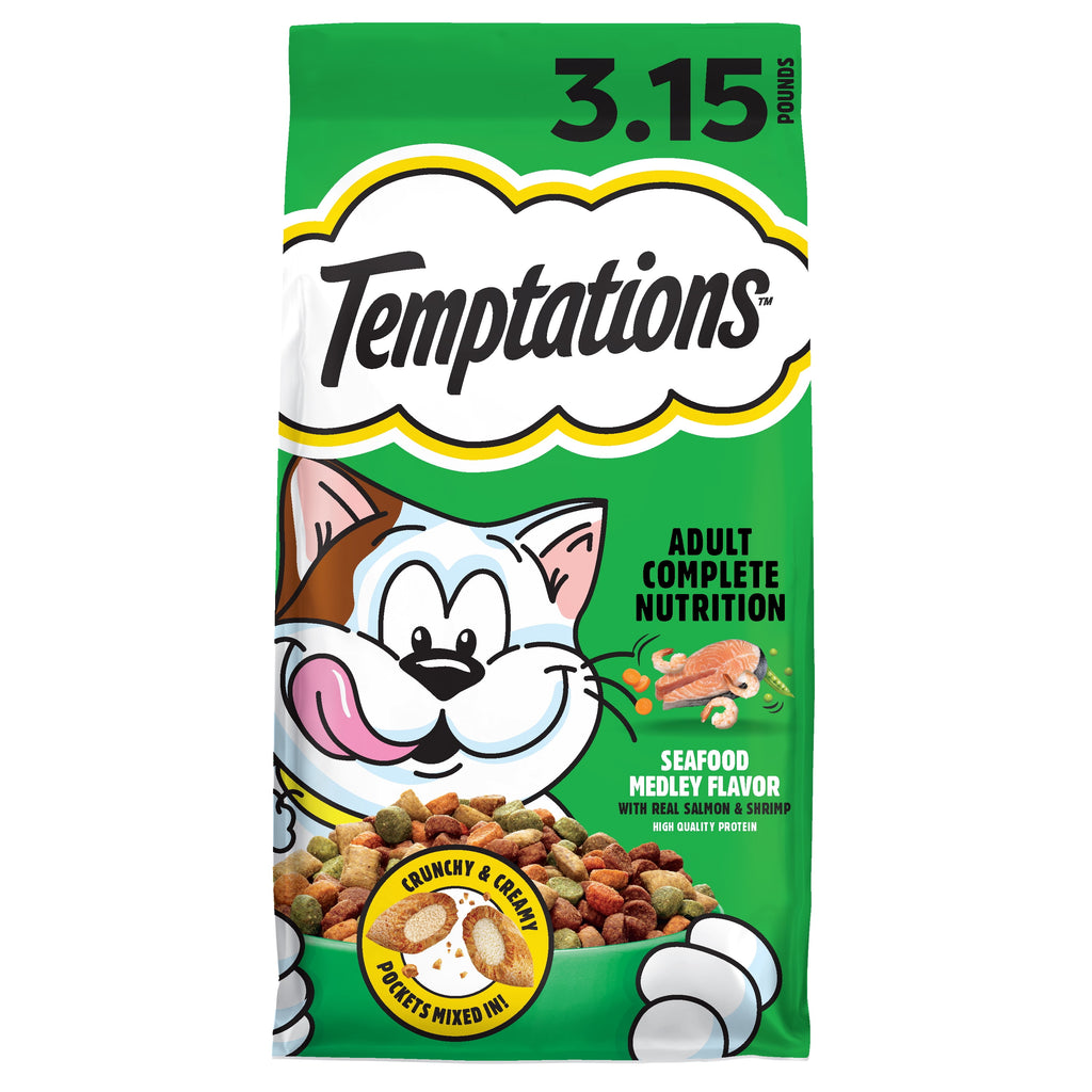 Seafood Medley Flavor Dry Cat Food, 3.15 Lb Bag
