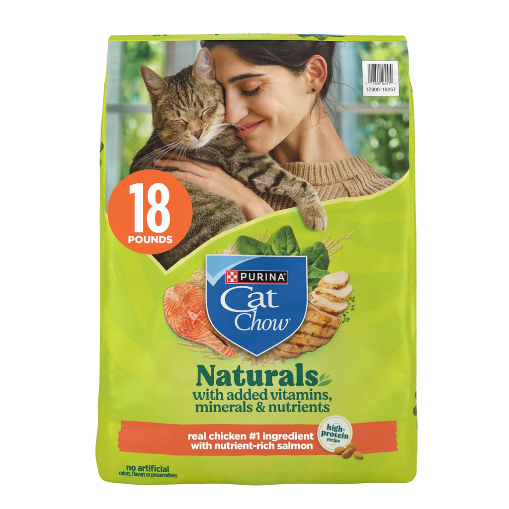 Purina  Naturals Chicken Flavor Dry Cat Food, 18 Lb Bag