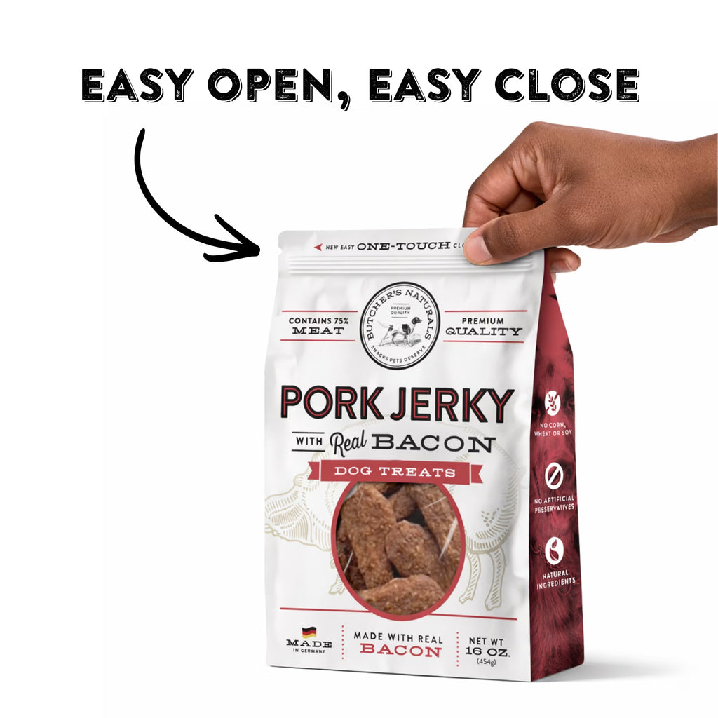 Butcher’S Naturals Pork Flavored Jerky Treats for Dogs, 16 Oz