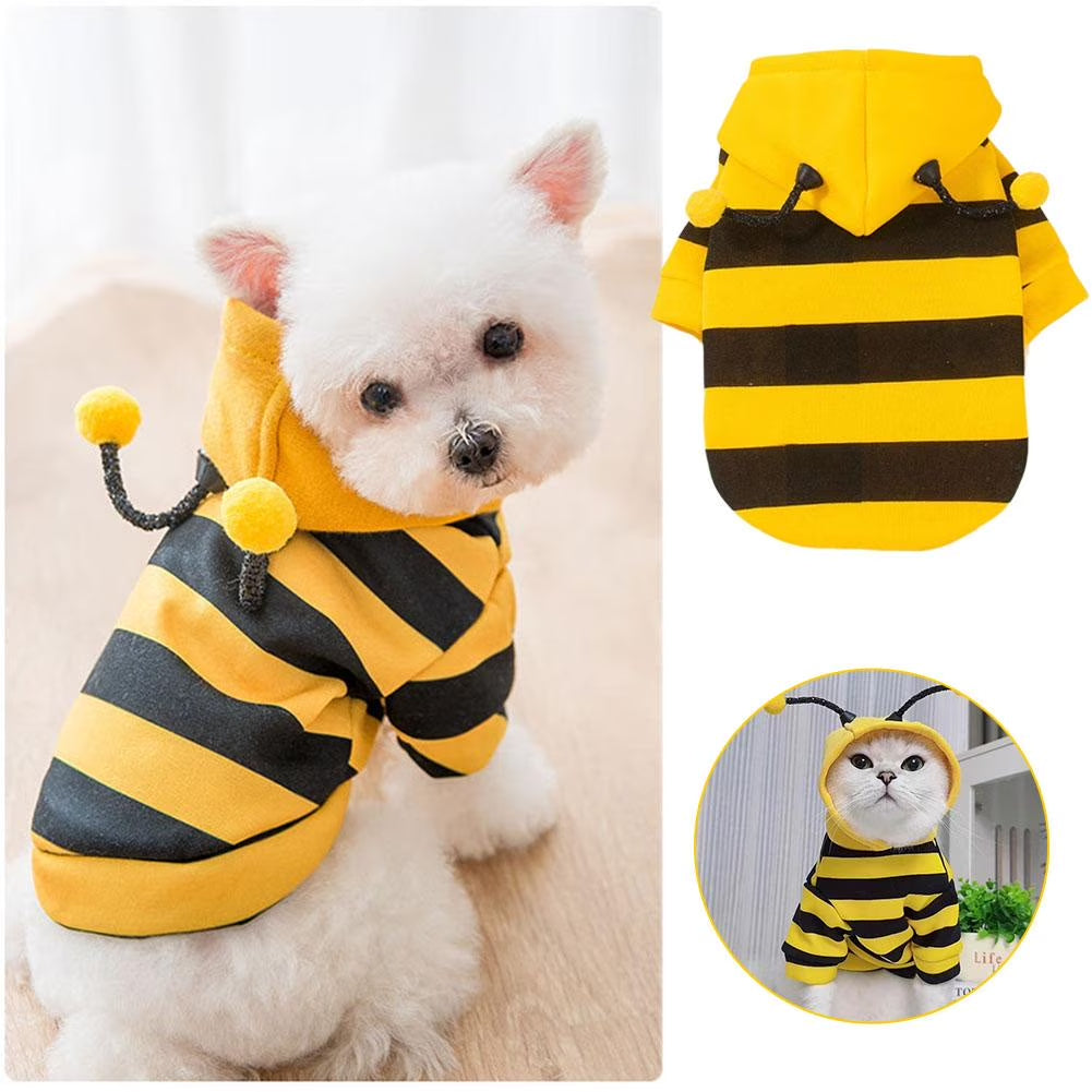 Cat Clothing in Soft Breathable Yellow Polyester, Stylish for Various Occasions, Multiple Sizes Available