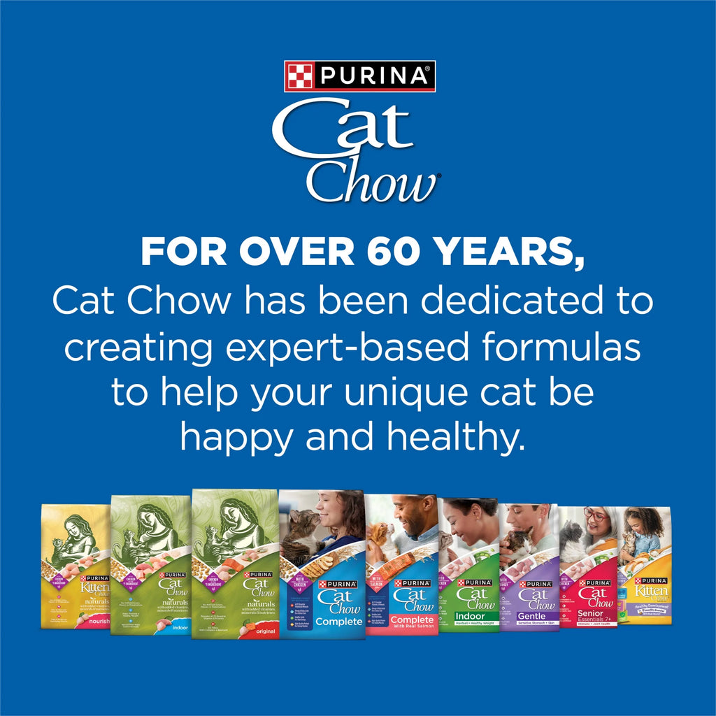 Purina  Complete High Protein Dry Cat Food with Real Salmon, 3.15 Lb Bag