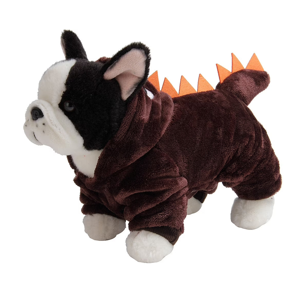 Halloween Costume for Pet Dog Cat Dinosaur Plush Hoodies Animal Fleece Warm Outfits Clothes for Small Medium Dogs Cats Halloween Cosplay Apparel Accessories