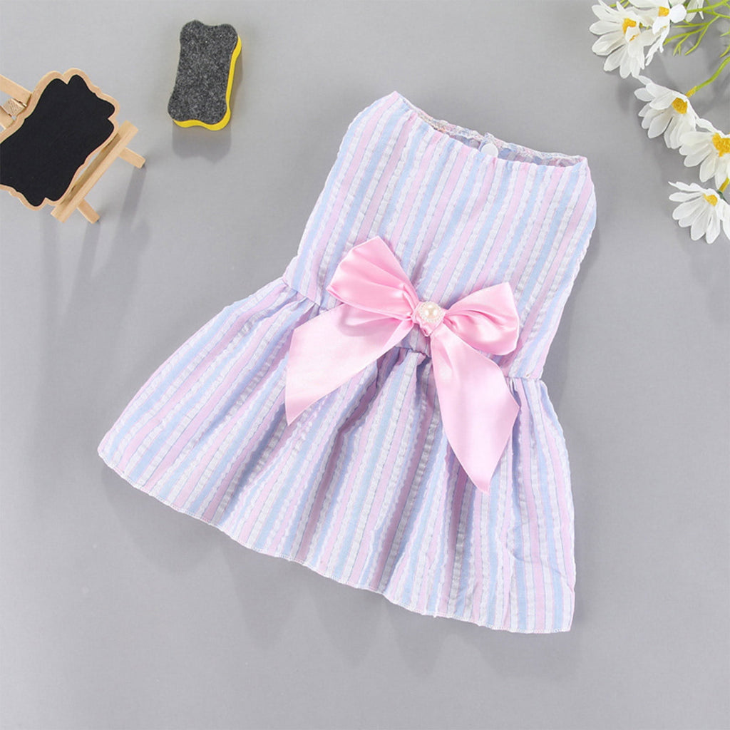 Dog Dresses for Small Medium Dogs Girl, (Blue, L)
