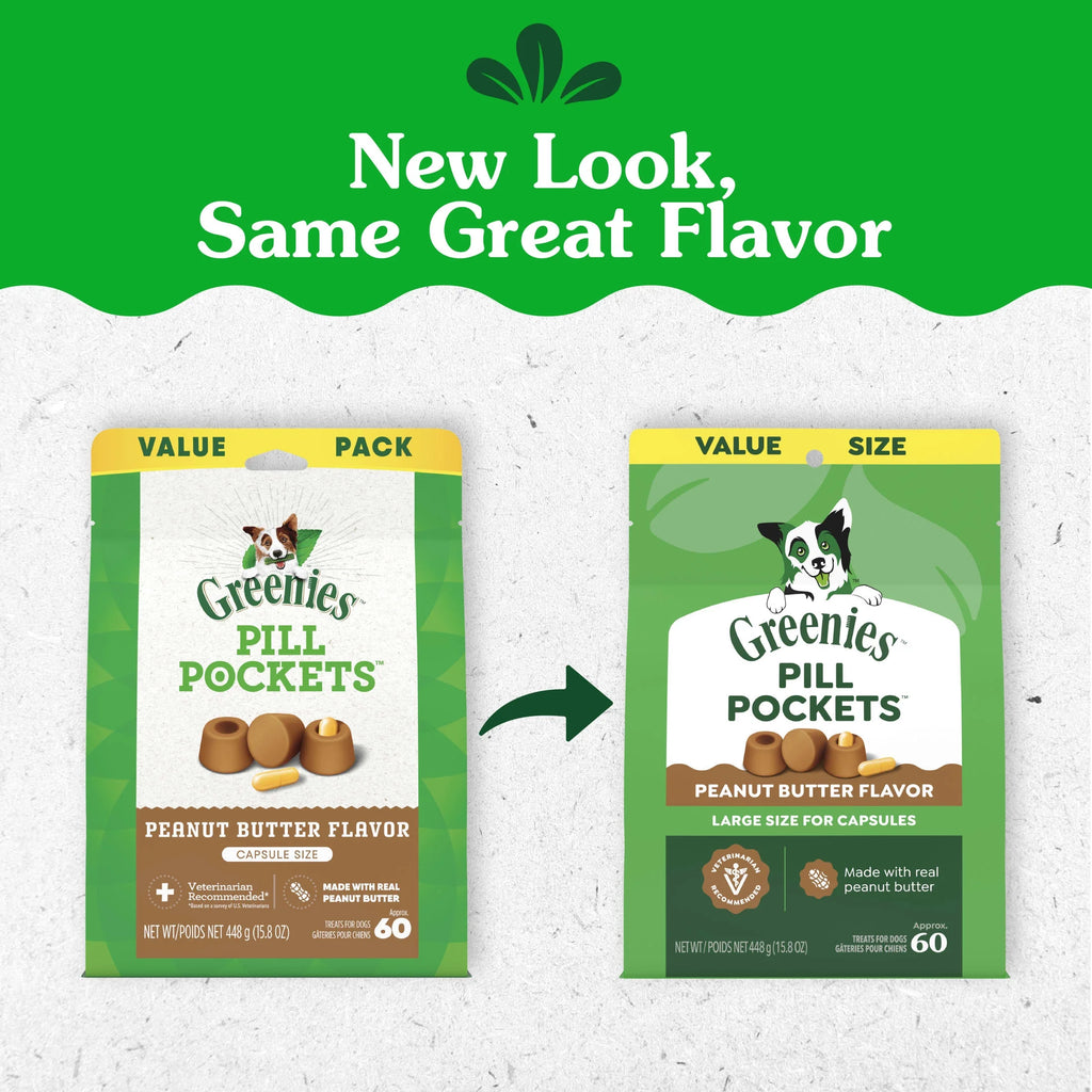 Large Dog Pill Pockets Peanut Butter Flavor 15.8 Oz
