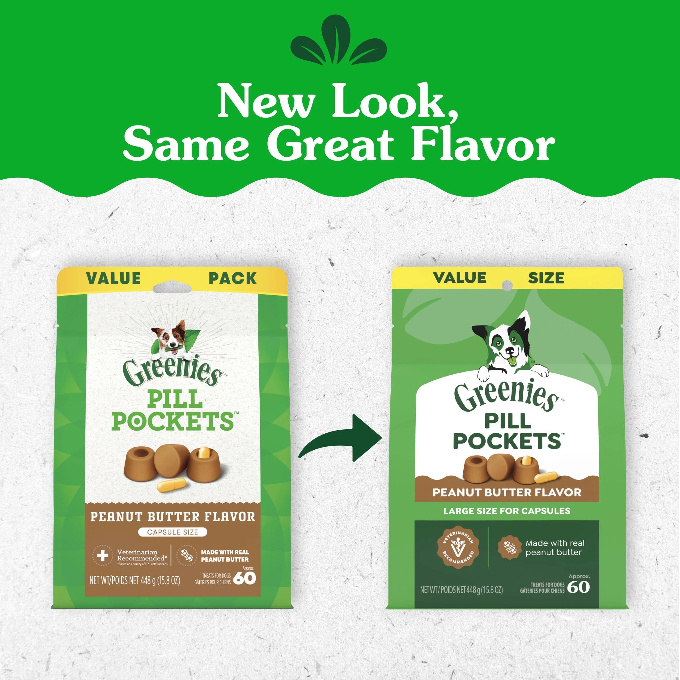 Large Dog Pill Pockets Peanut Butter Flavor 15.8 Oz