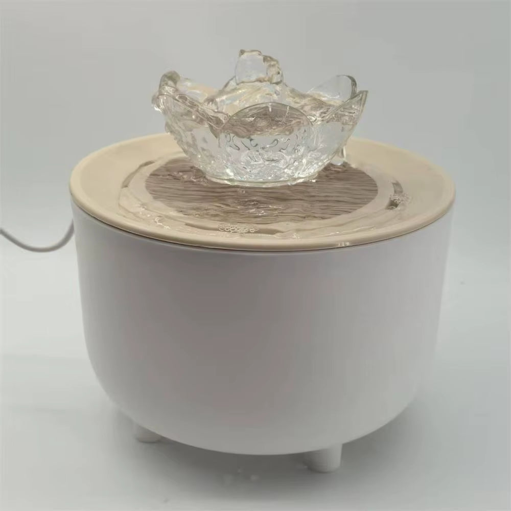 Automatic Pet Water Fountain with USB Filter - Quiet 1200ML Cat Drinking Bowl for Fresh Water Recirculation