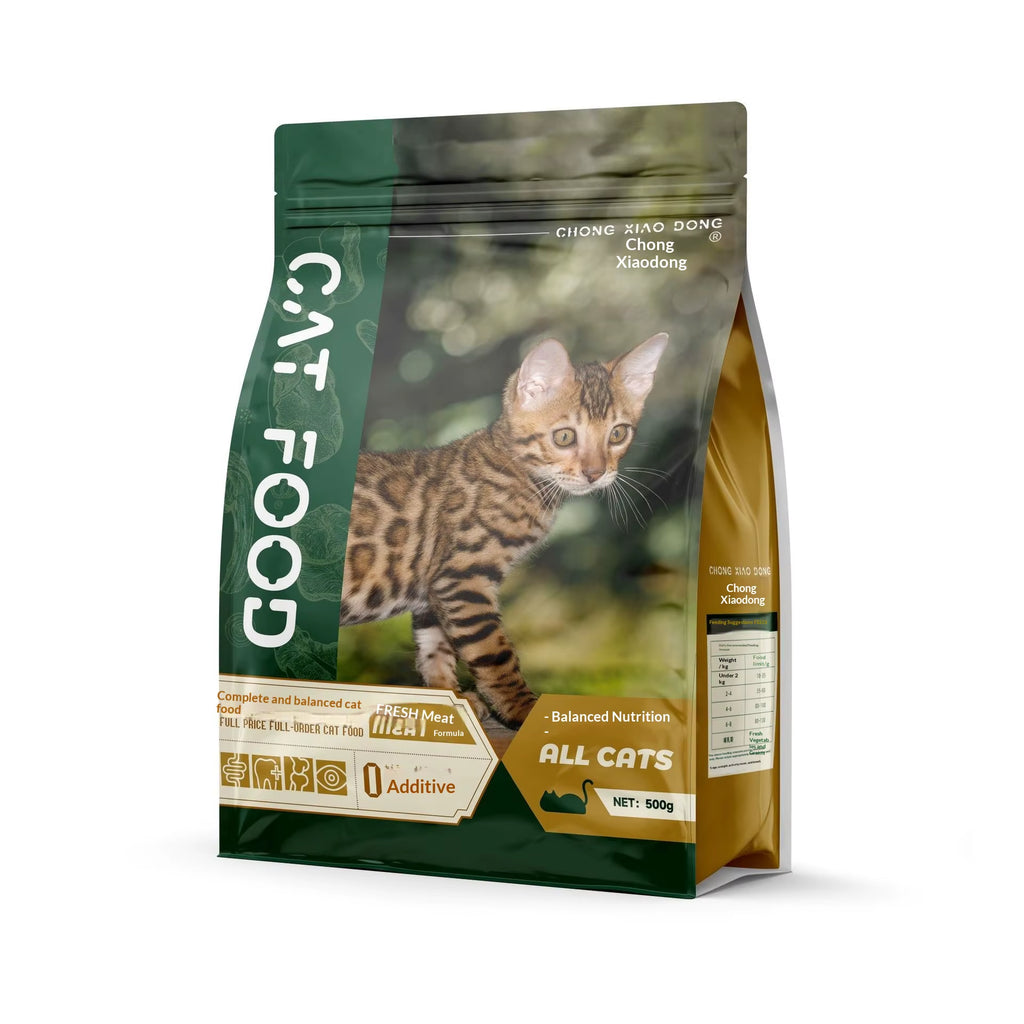 Premium Cat Food Supplement: Puffed Grain, Goat Milk Powder & Dried Small Fish - Available in 5/10/20 lb Sample Packs for Wholesale Nutrition