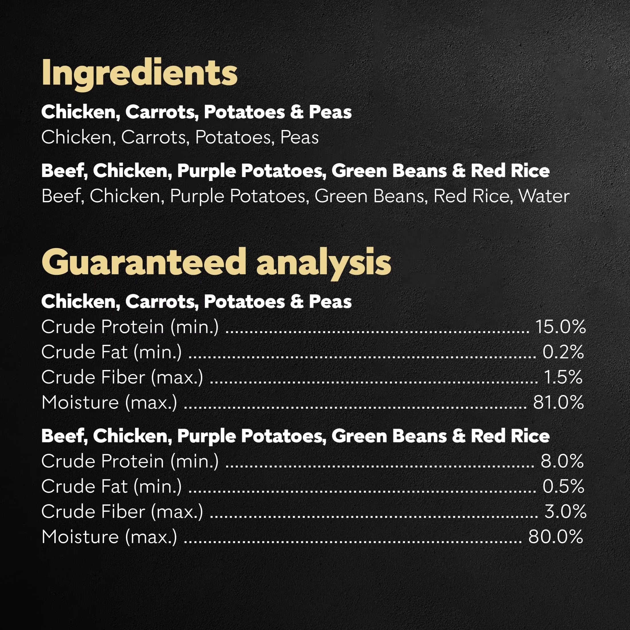 Simply Crafted Chicken and Beef Recipes Variety Pack Dog Food Toppers, 1.3 Oz Tubs (8 Ct)