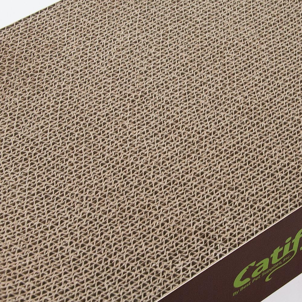 Catify Double-Sided Corrugated Cardboard Cat Scratcher Lounger - Durable Indoor Furniture Protector for Cats and Kittens