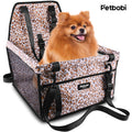 Dog Car Seat Booster Small Pet Puppy Medium Cat Doggie Safety, Leopard Print