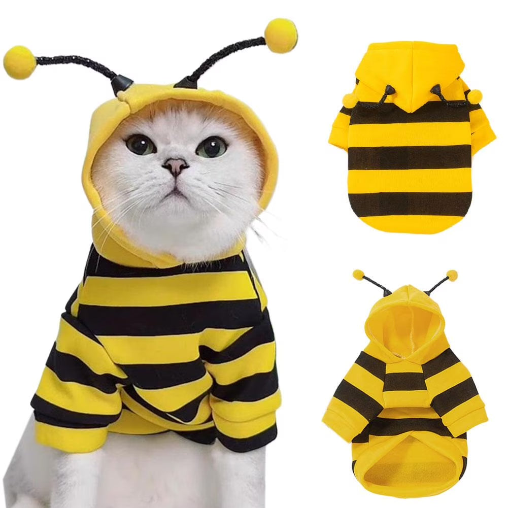 Cat Clothing in Soft Breathable Yellow Polyester, Stylish for Various Occasions, Multiple Sizes Available