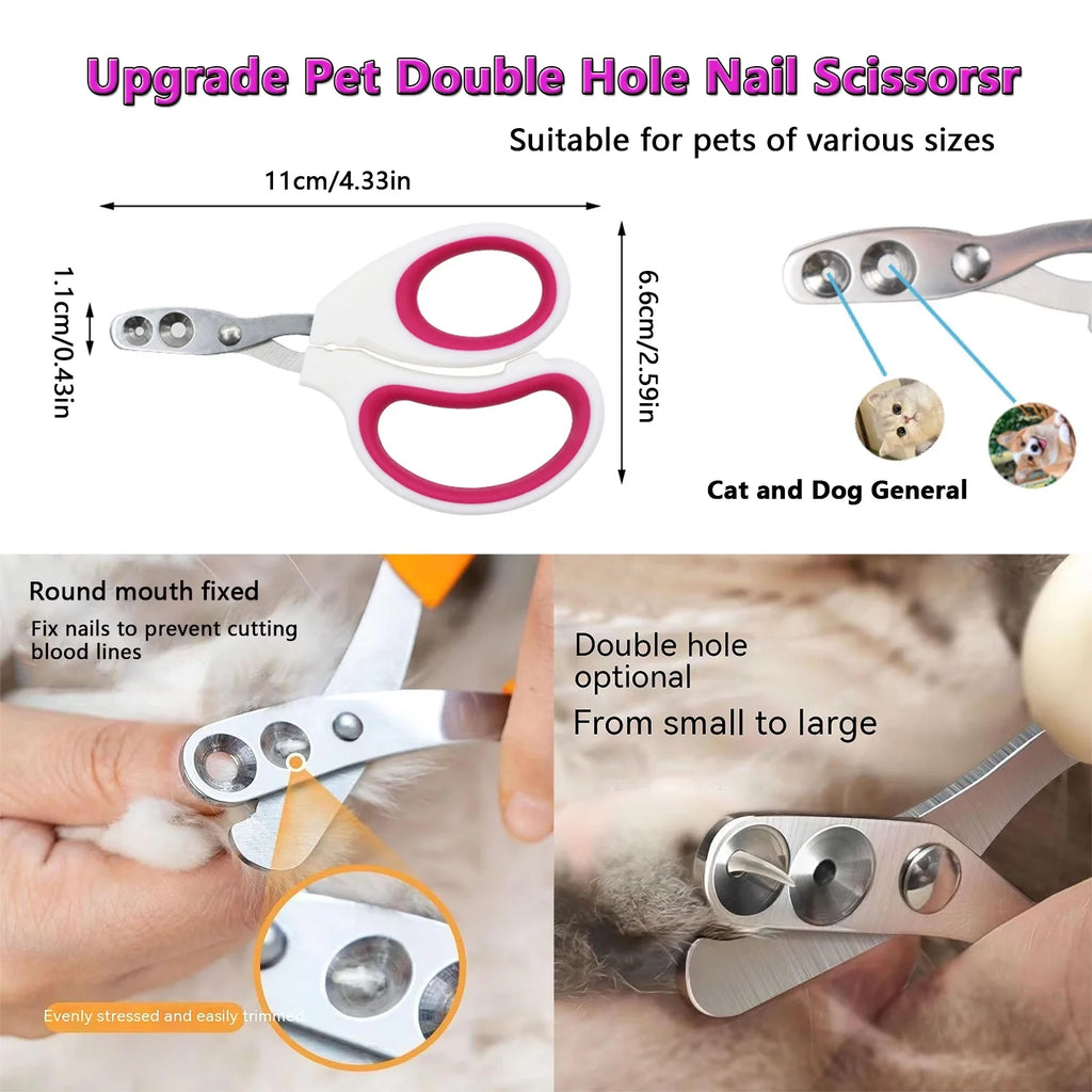 Cat Dog Brush Grooming Kits, Best Combo Brush for Dogs Cats, 6 Pcs