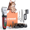 C6 Cat Clippers for Grooming, Low Noise Cat Grooming Kit, Cordless Dog Clippers/Cat Hair Trimmer, Red