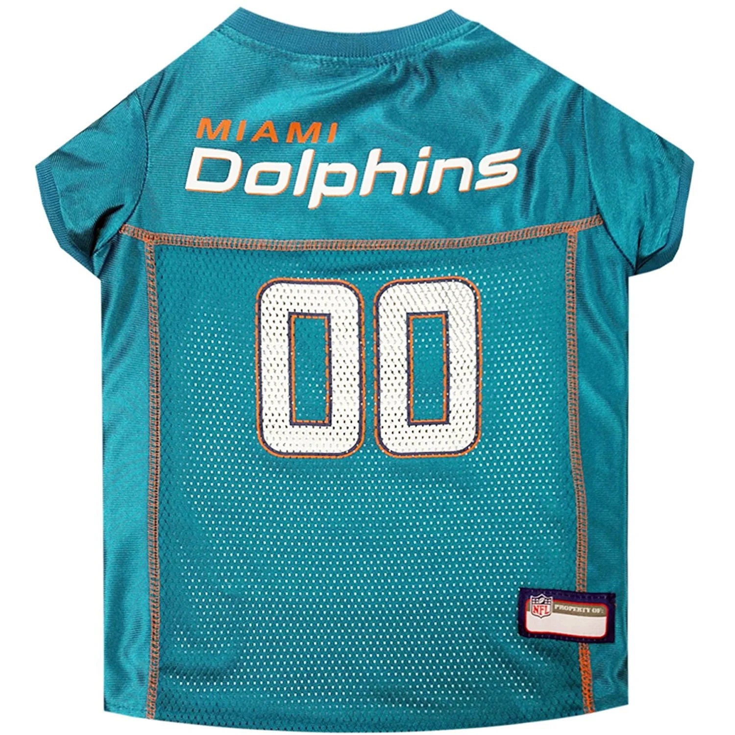 NFL Miami Dolphinslicensed Mesh Jersey for Dogs and Cats - Extra Extra Large