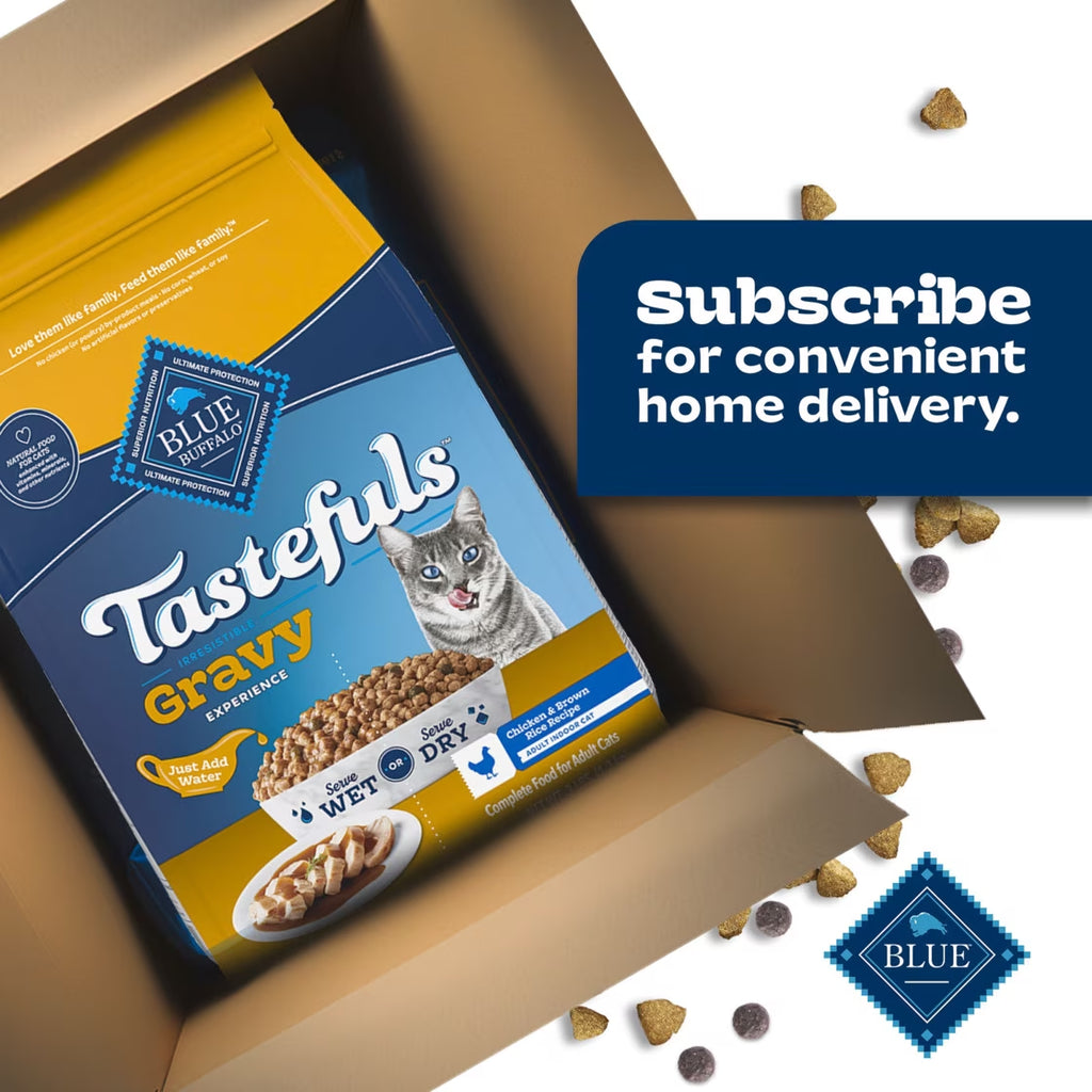 Tastefuls Irresistible Gravy Indoor Adult Dry Cat Food, Chicken, 5Lb Bag