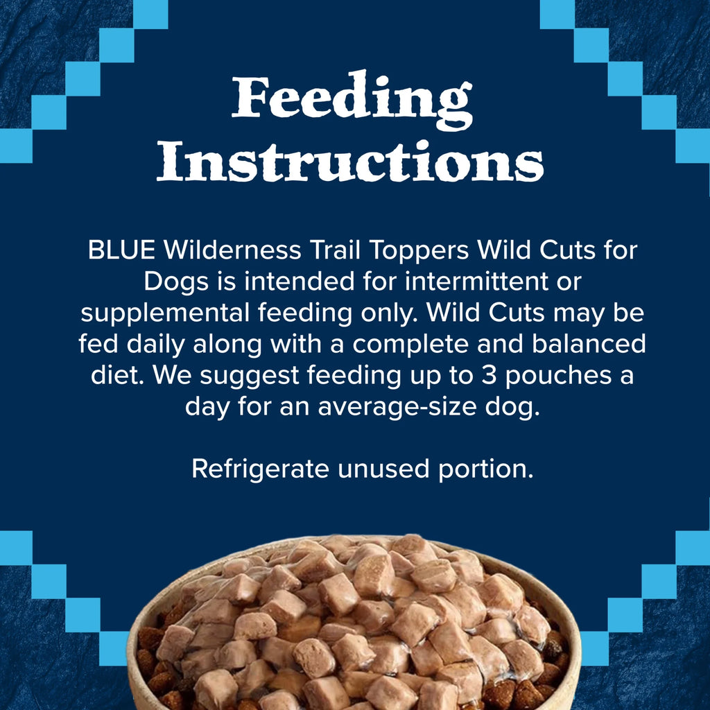 (4 Pack)  Wilderness Wild Cuts Wet Dog Food Toppers, Chicken & Beef, 3-Oz. (12 Count)