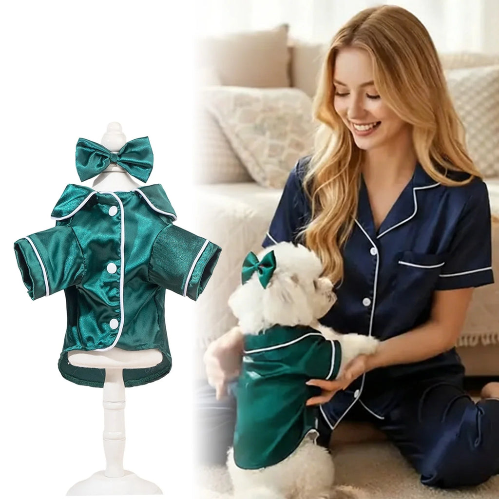 Dog Pajamas Large Sized Dog, Recovery Wear, Lightweight Jurassic Knit, UV for Large Dogs/L