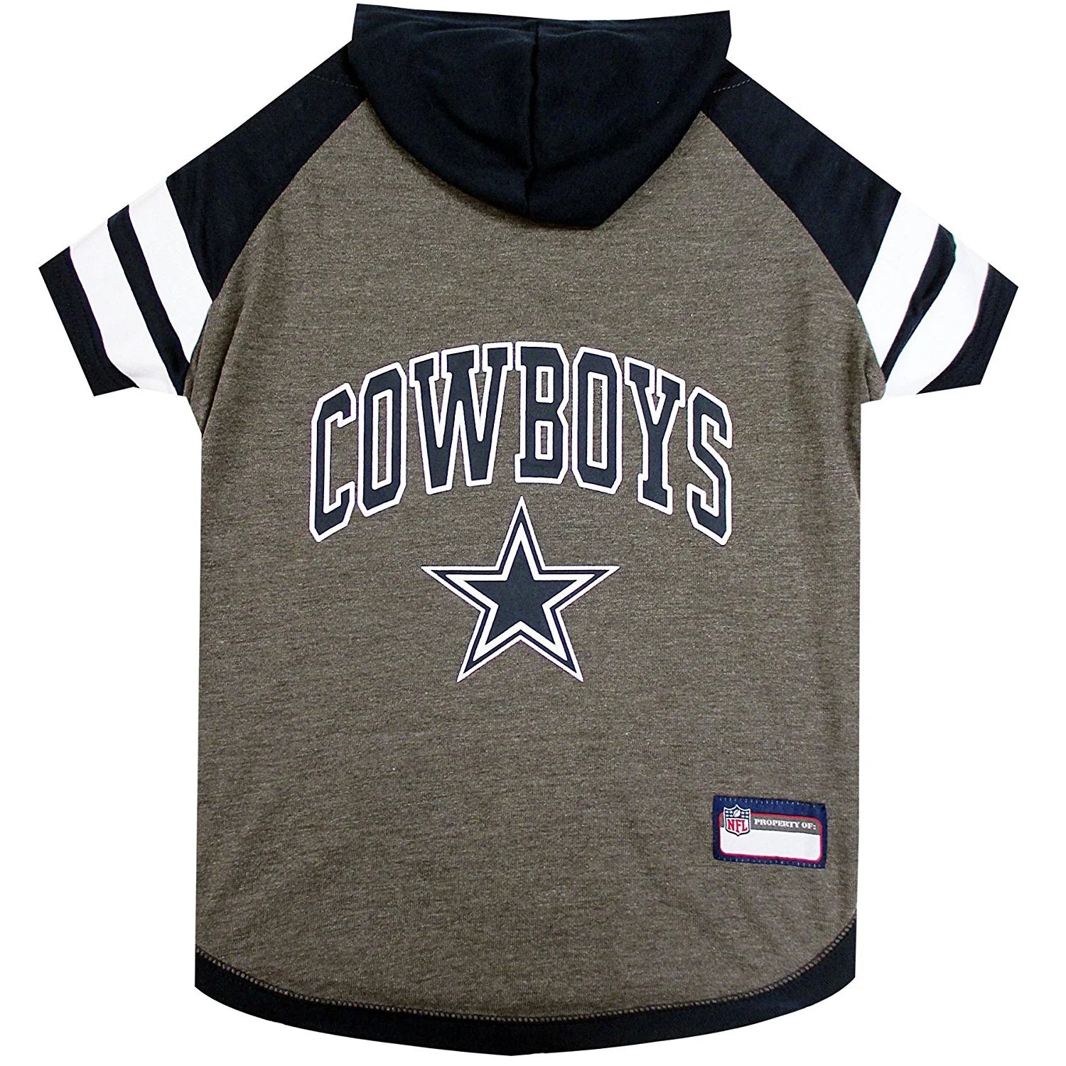 NFL Dallas Cowboys NFL Hoodie Tee Shirt for Dogs & Cats - COOL T-Shirt, 32 Teams - Large