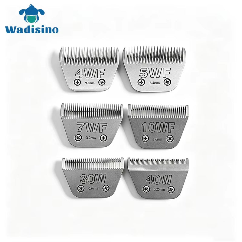 Premium Wadisino A5 Series Stainless Steel Dog Clipper Blade - Professional Grooming Replacement