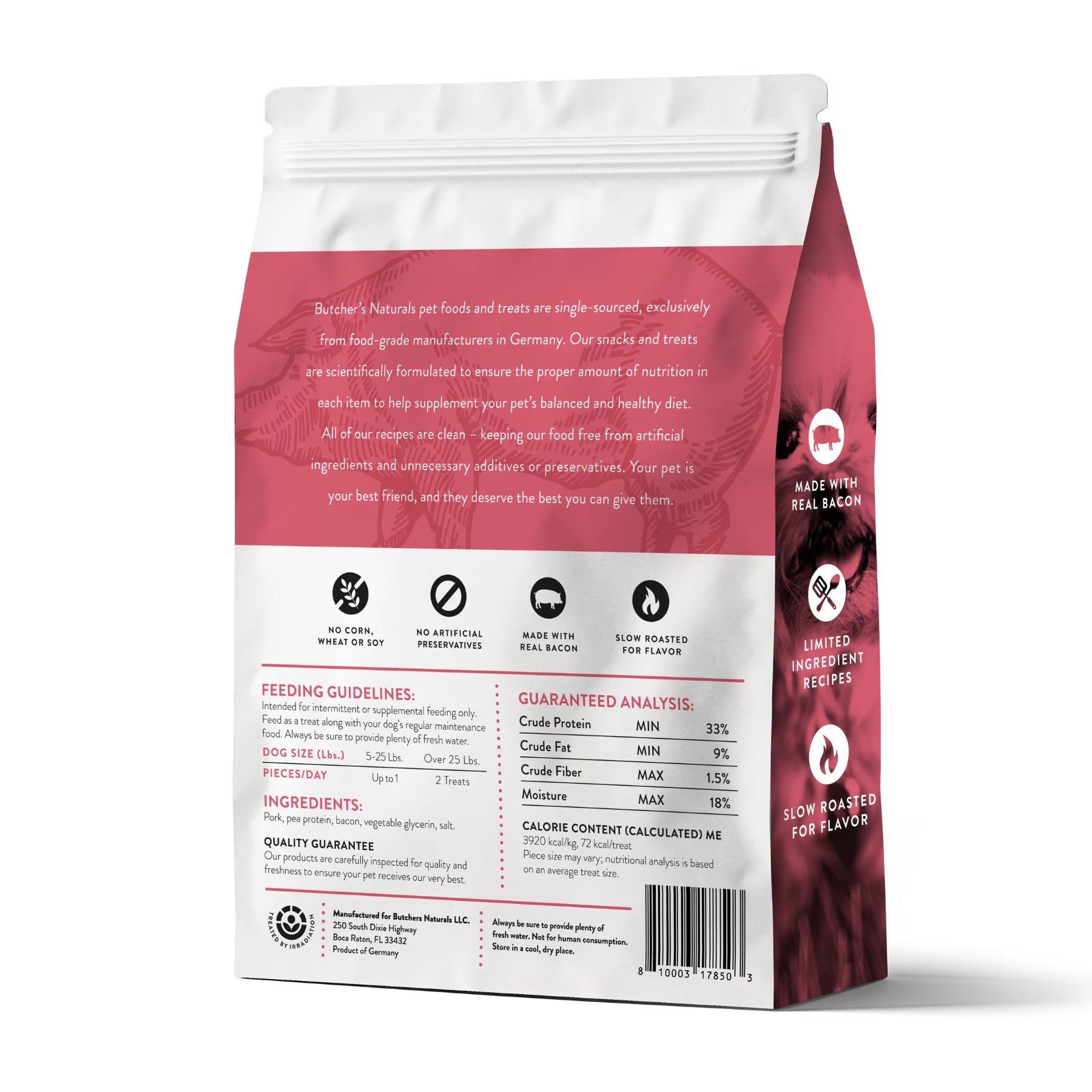 Butcher’S Naturals Pork Flavored Jerky Treats for Dogs, 16 Oz