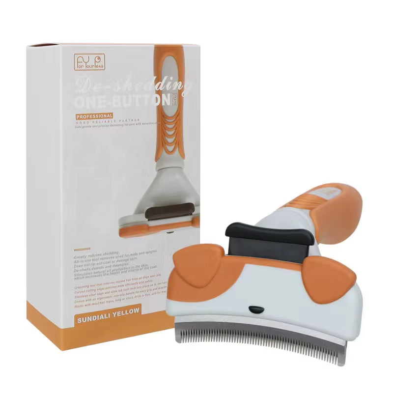 Mengqule Battery Operated Soft Fresh Scent Hair Grooming Treatment for Dogs and Cats with Arc-Shaped Depilatory