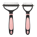 Ultimate Pet Grooming Brush: 2-Sided Shedding & Dematting Rake for Dogs & Cats