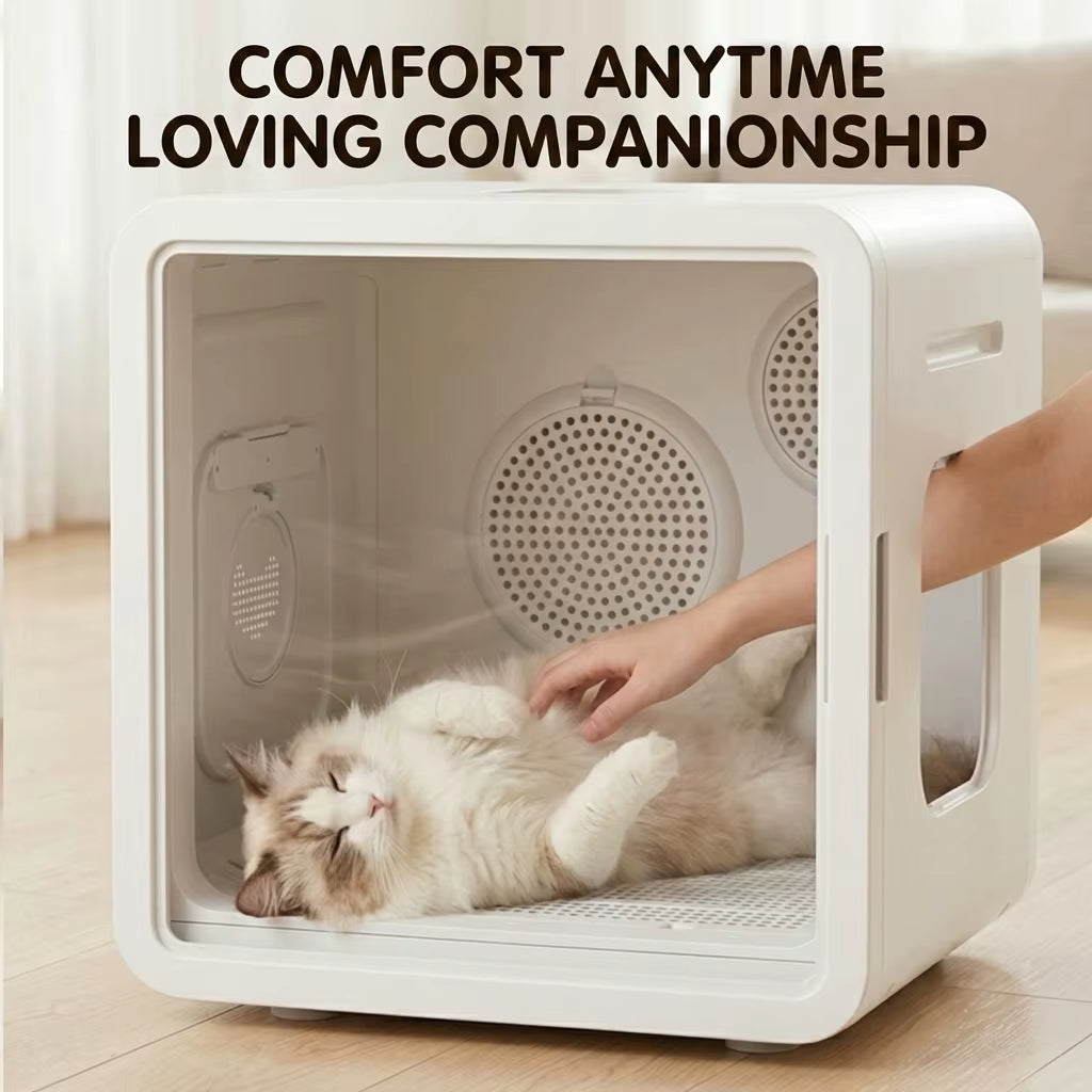 Customizable 64L Automatic Pet Drying Box with Overheat Protection and Transparent Door for Wholesalers