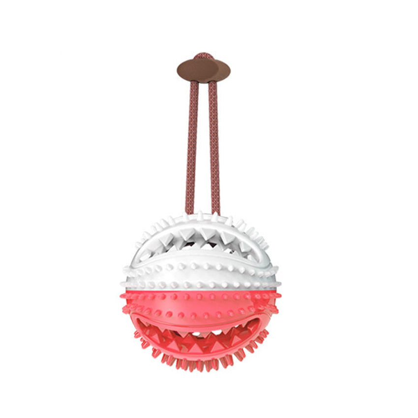 Dog Toys Silicon Suction Cup Tug Interactive Dog Ball Toy for Pet Chew Bite Tooth Cleaning Toothbrush Feeding Pet Supplies
