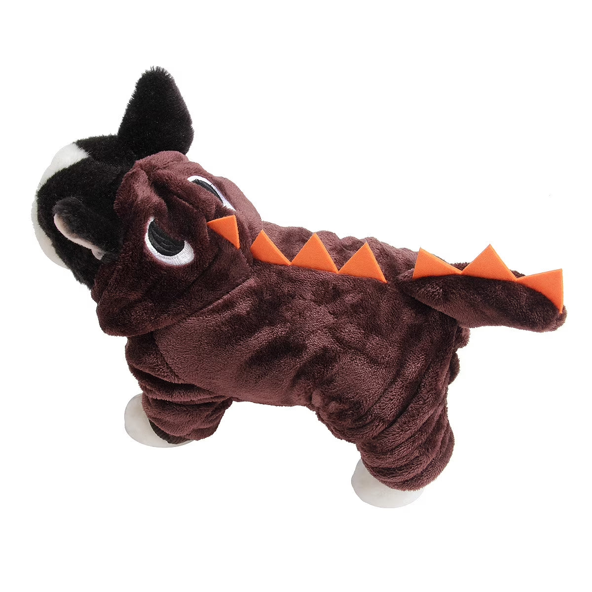 Halloween Costume for Pet Dog Cat Dinosaur Plush Hoodies Animal Fleece Warm Outfits Clothes for Small Medium Dogs Cats Halloween Cosplay Apparel Accessories