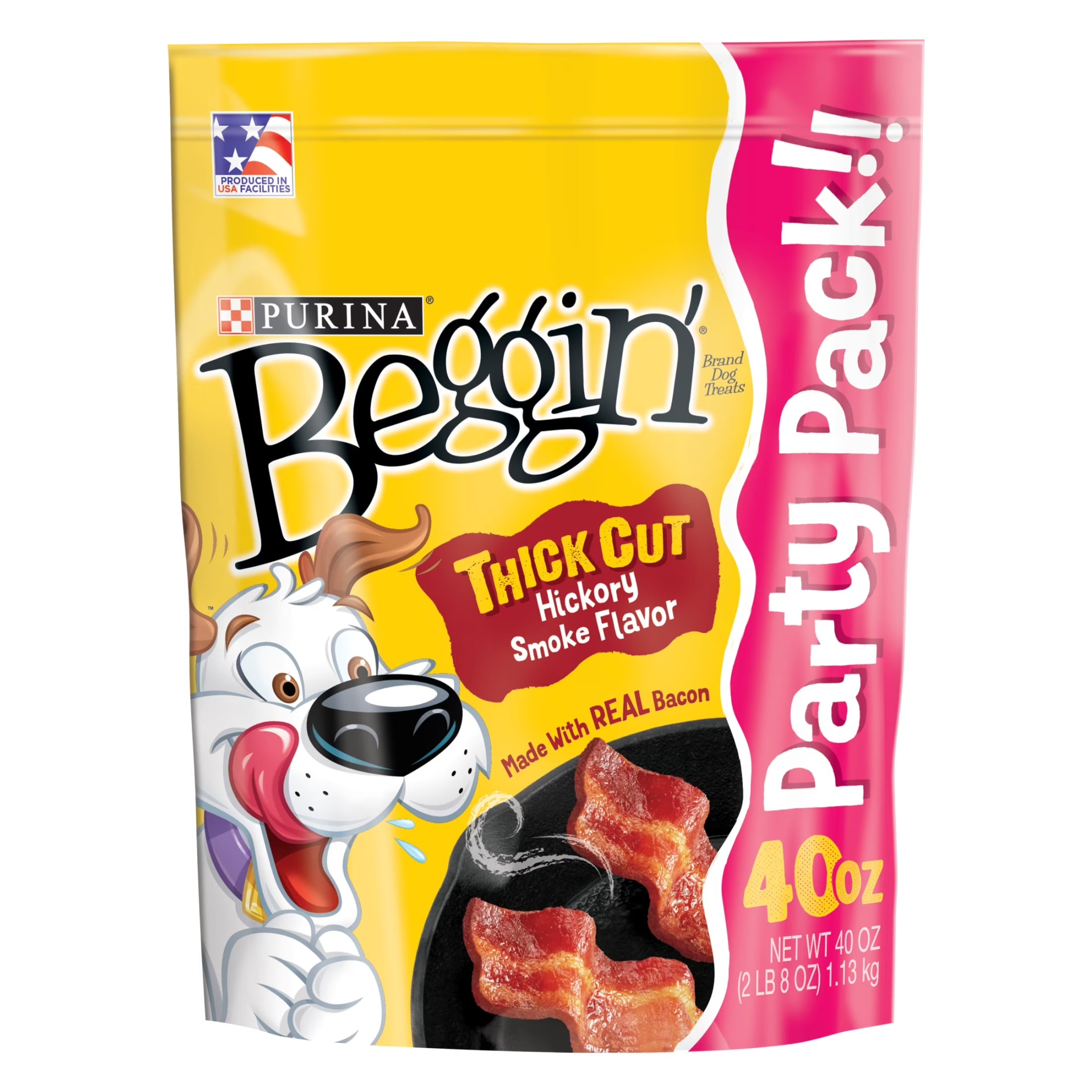 Purina  Strips with Real Meat Dog Treats, Thick Cut Hickory Smoke Flavor
