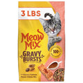 Gravy Bursts, Savory Salmon Flavor Kibble Mix, Gravy Filled Dry Cat Food, 3 Lb. Bag