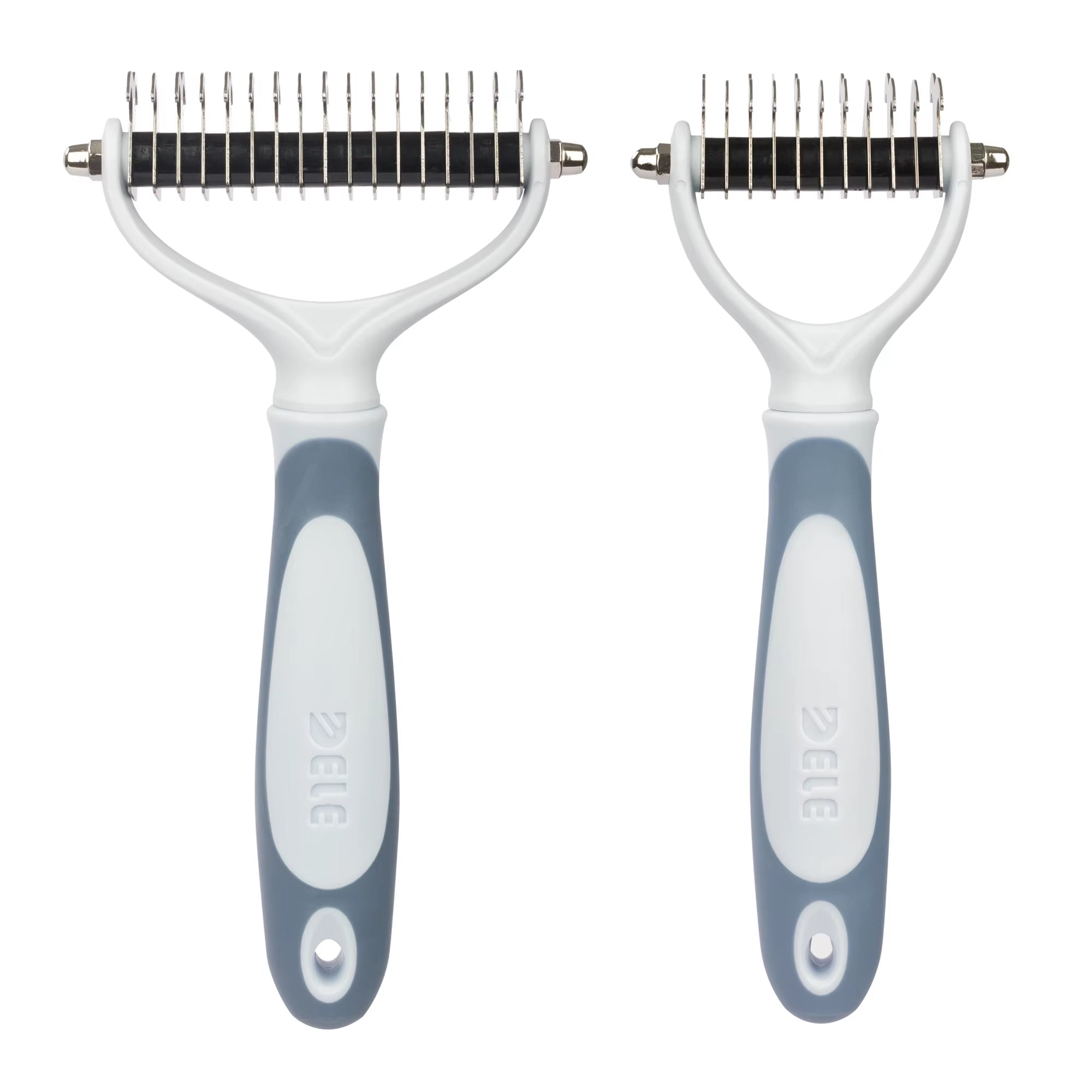Ultimate Pet Grooming Brush: 2-Sided Shedding & Dematting Rake for Dogs & Cats
